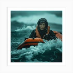 Stockcake Stormy Sea Rescue 1719975076 1 Art Print