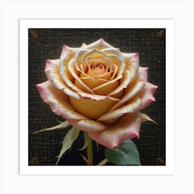 Math Golden Rose Art Print