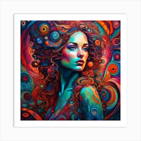 Psychedelic Painting Art Print