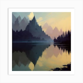 Mountain Landscape Art Print