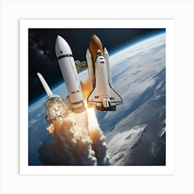 Space Shuttle Art Print 0 Art Print