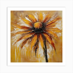 Flower of Rudbeckia Art Print