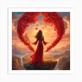 Heart Of Love 1 Art Print