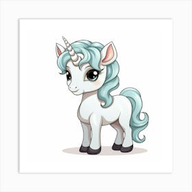 Cute Unicorn 284 Art Print