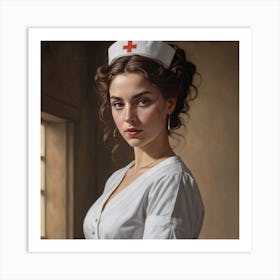 Portrait Of A Nurse Art Print