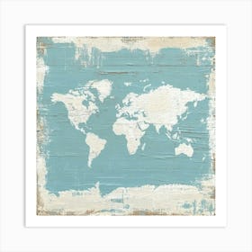 World Map Art 1 Art Print