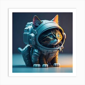 Cat Astronaut (26) Art Print