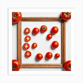 Tomatoes In A Frame 7 Art Print