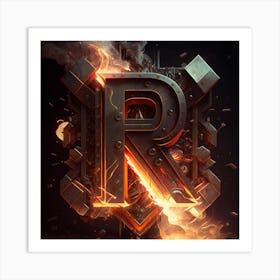 Letter R Art Print