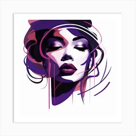 Girl'S Face Art Print