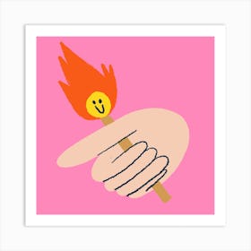 on fire Art Print