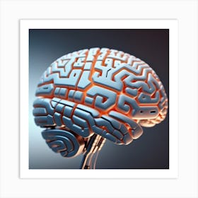 Artificial Brain 34 Art Print