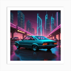 Neon City 12 Art Print