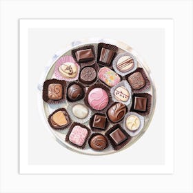 Chocolates On A Plate 18 Art Print