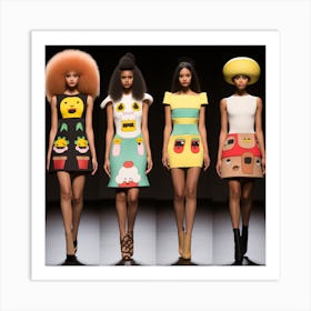 Pixar Style Runway Models Mixed Race Fashion Show 2d0eb26c E215 490c 9b56 5d905df115c6 Art Print