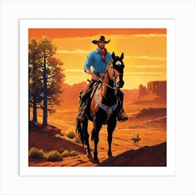 Cowboys And Cowgirls Art Print