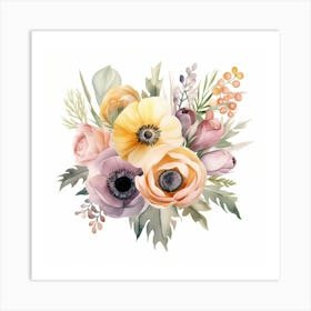 Bouquet Of Flowers 9 Art Print