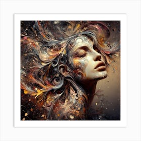 Abstract Of A Woman Art Print