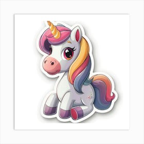 Unicorn Sticker 22 Art Print