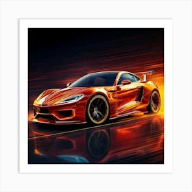 Firefly Sport, Car, Sleek, Aerodynamic, Fast, Luxury, Powerful, Modern, Performance, Dynamic, Stylis (10) Art Print