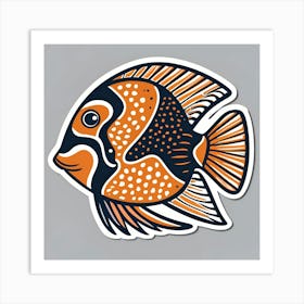 Flamingo Fish 1 Art Print