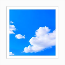 Blue Sky With Clouds Art Print