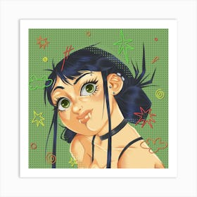 Anime Girl Art Print