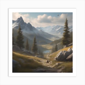 Mountain Landscape 48 Art Print