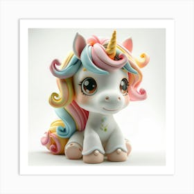 Unicorn Figurine 88 Art Print