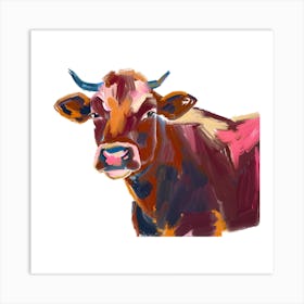 Angus Cow 01 Art Print