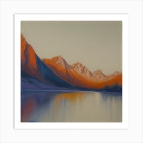 Sunrise Over Lake Art Print