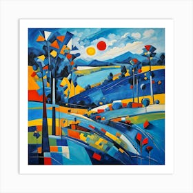 Abstract Landscape Painting 4 Art Print