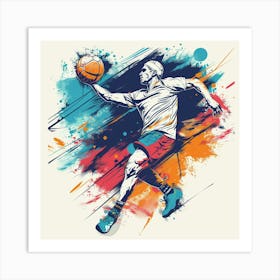 Basketball Player 3 Art Print