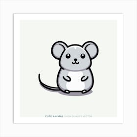 Cute Animal Vector Art Print