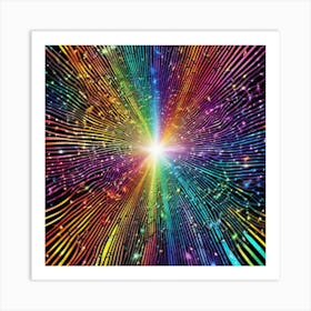 Rainbow Burst Art Print