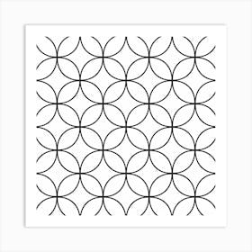 Seamless Pattern With Circles Art Print