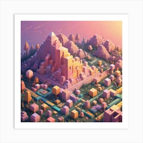 Pixel Art 2 Art Print