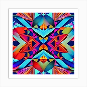 Abstract Psychedelic Pattern 4 Art Print