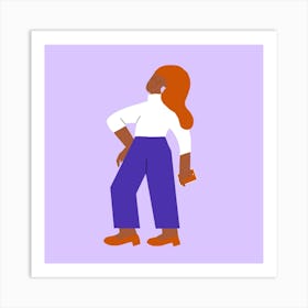 Illustration Of A Woman Art Print