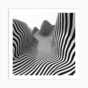 Zig Zags Art Print