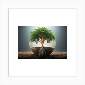 Tree In A Ball Art Print