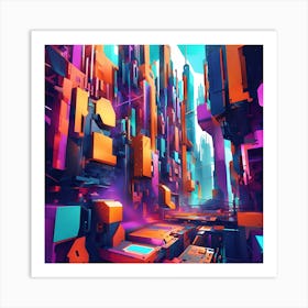 Futuristic City Art Print