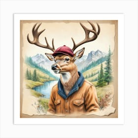 Deer Hunter 2 Art Print