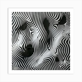 Abstract Wavy Pattern 11 Art Print