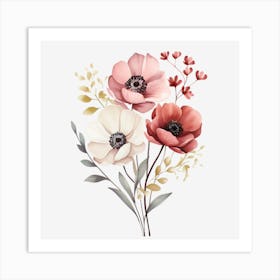 Bouquet Of Flowers 4 Art Print