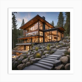 Tahoe House Art Print