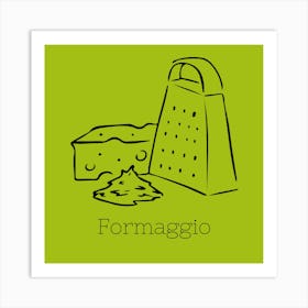 Grated Cheese Art Print