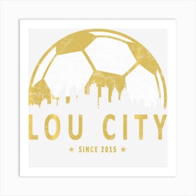 Louisville Soccer Art Print