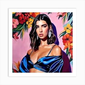 Dua Lipa portrait Art Print