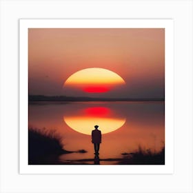 Sunset Reflection Art Print